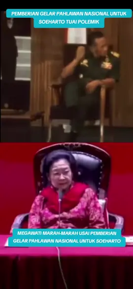 MEGAWATI MARAH-MARAH USAI PEMBERIAN GELAR PAHLAWAN NASIONAL UNTUK SOEHARTO #megawati #soeharto #soekarno 
