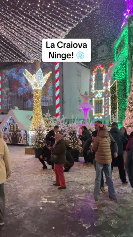 La Craiova, ninge ❄️☃️ Targul de Craciun concureaza cu targuri renumite din Europa 👍