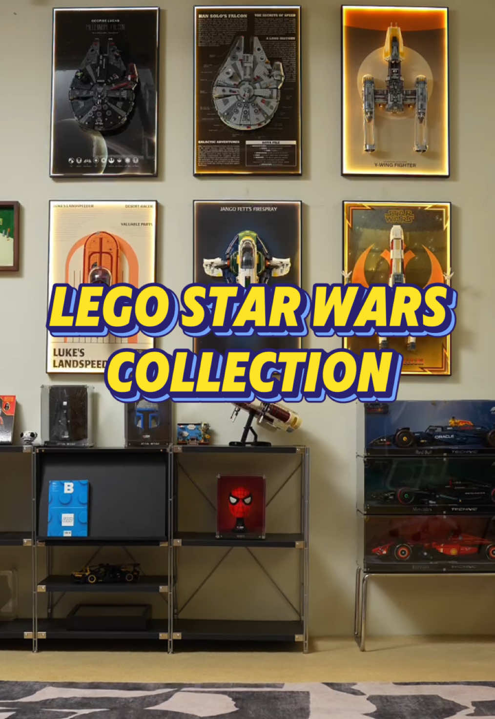 My LEGO Star Wars Collection 😎#legocollection #legodisplay #legostarwars #starwars #legoframe 