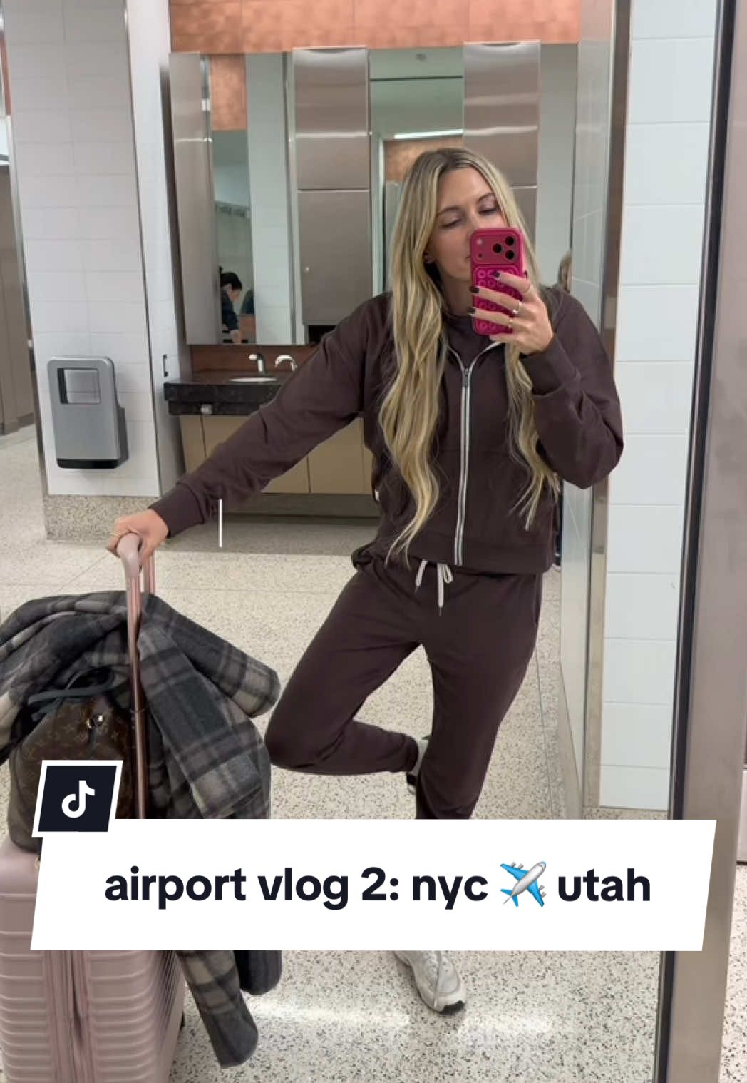 my last airport vlog really stressed you besties out 🫢😅 so welcome back for pt 2 lolol less stressful for sure! #airport #airportvlog #travel #travelvlog #traveltiktok #nyc #slc #utah #tsa 