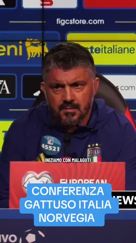 Conferenza Gattuso Italia Norvegia Qualificazioni Mondiali #gattuso #mondiali #conferenzastampa #intervista #italia 