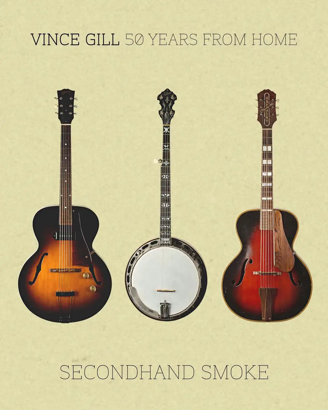 On the second EP of the 50 Years From Home series, Secondhand Smoke, Vince is sentimental and nostalgic, yet also outward-looking, examining big issues and addressing some tough questions, albeit from the same humanistic perspective he's brought to all his work. The EP contains six never-released songs along with the classic 