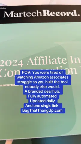 A simple tool built to help Amazon associates stop missing commissions, stop fighting crazy algorithms and finally run a clean, automated deal hub that actually converts. BTTU was designed to make the game easier, faster, and more profitable for struggling creators.