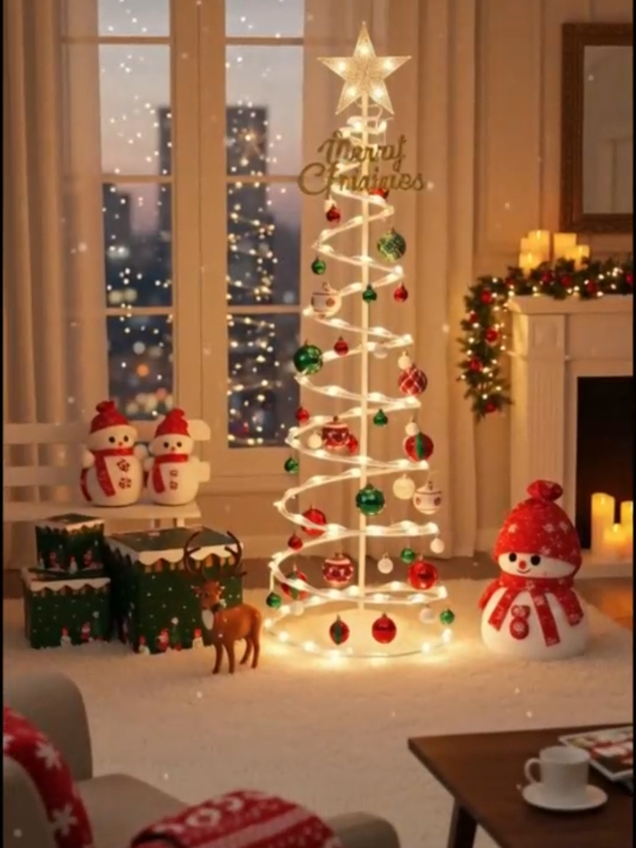 Sua solução para um Natal lindo e sem estresse chegou na Black Friday! Árvore Espiral de LED 1,80m a mais vendida do TikTok Shop! #Natal #blackfriday #fyp #decoracao #dica 