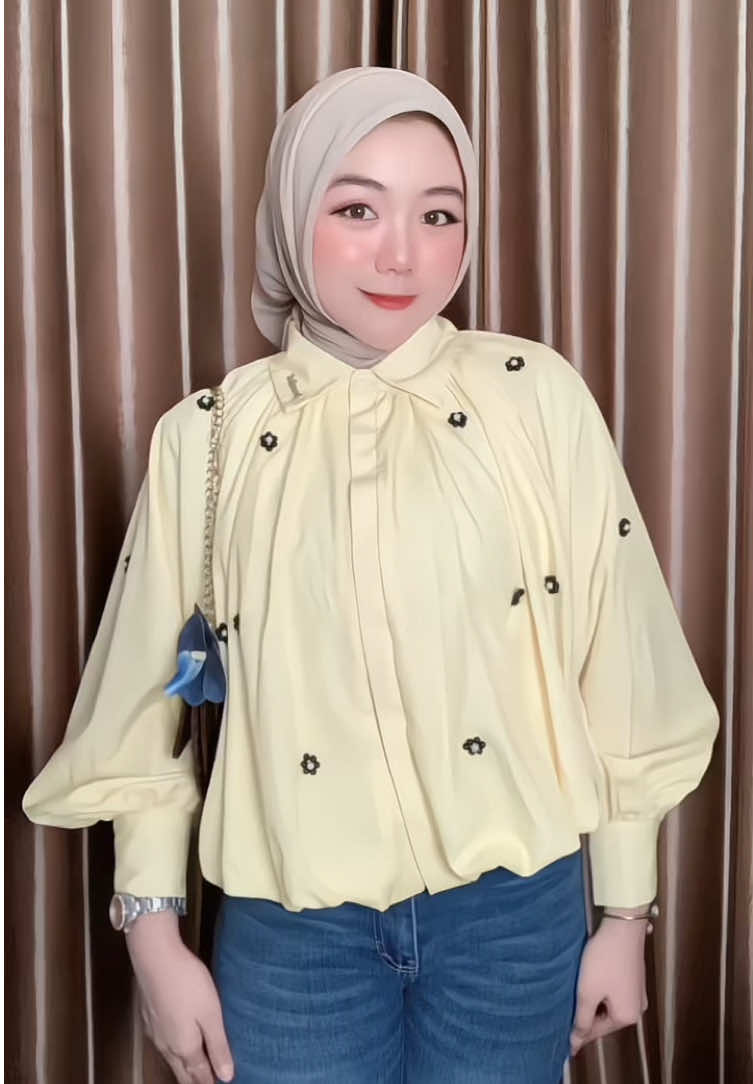 Blouse lengan balon 🫶🏻  #atasanwanita #puffy #lenganbalon 
