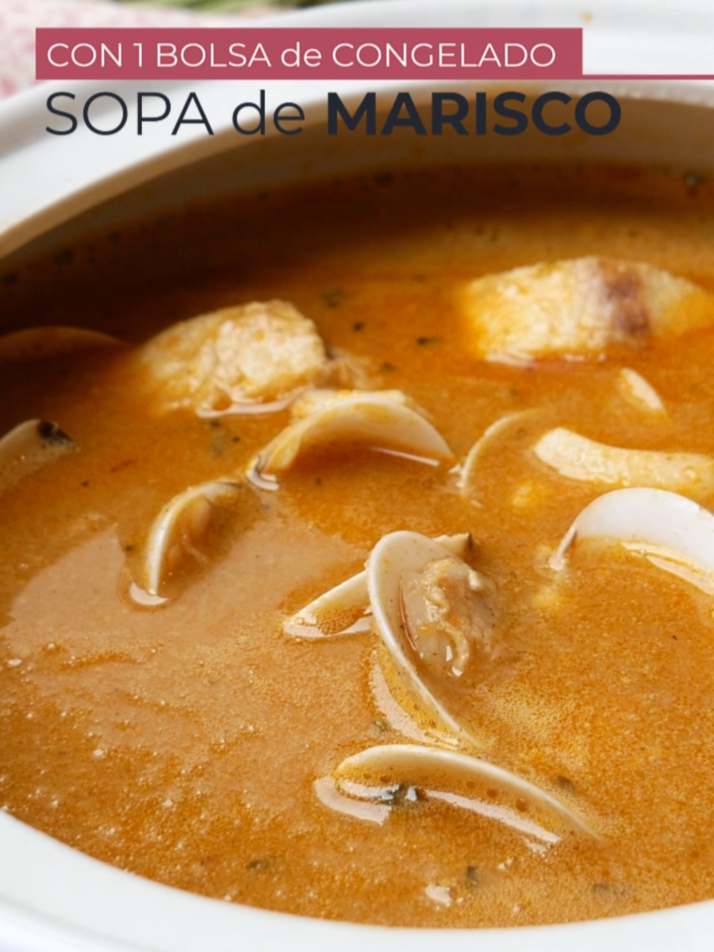 La sopa de marisco más barata y rica que vas a ver hoy. Una bolsa del Mercadona, pan duro y 30 minutos. Perfecta para Navidad.  #sopademarisco #recetasfaciles #navidad #recetasbaratas #mercadona #cocinaespañola #cocinarapida #lacocinadelaabuela