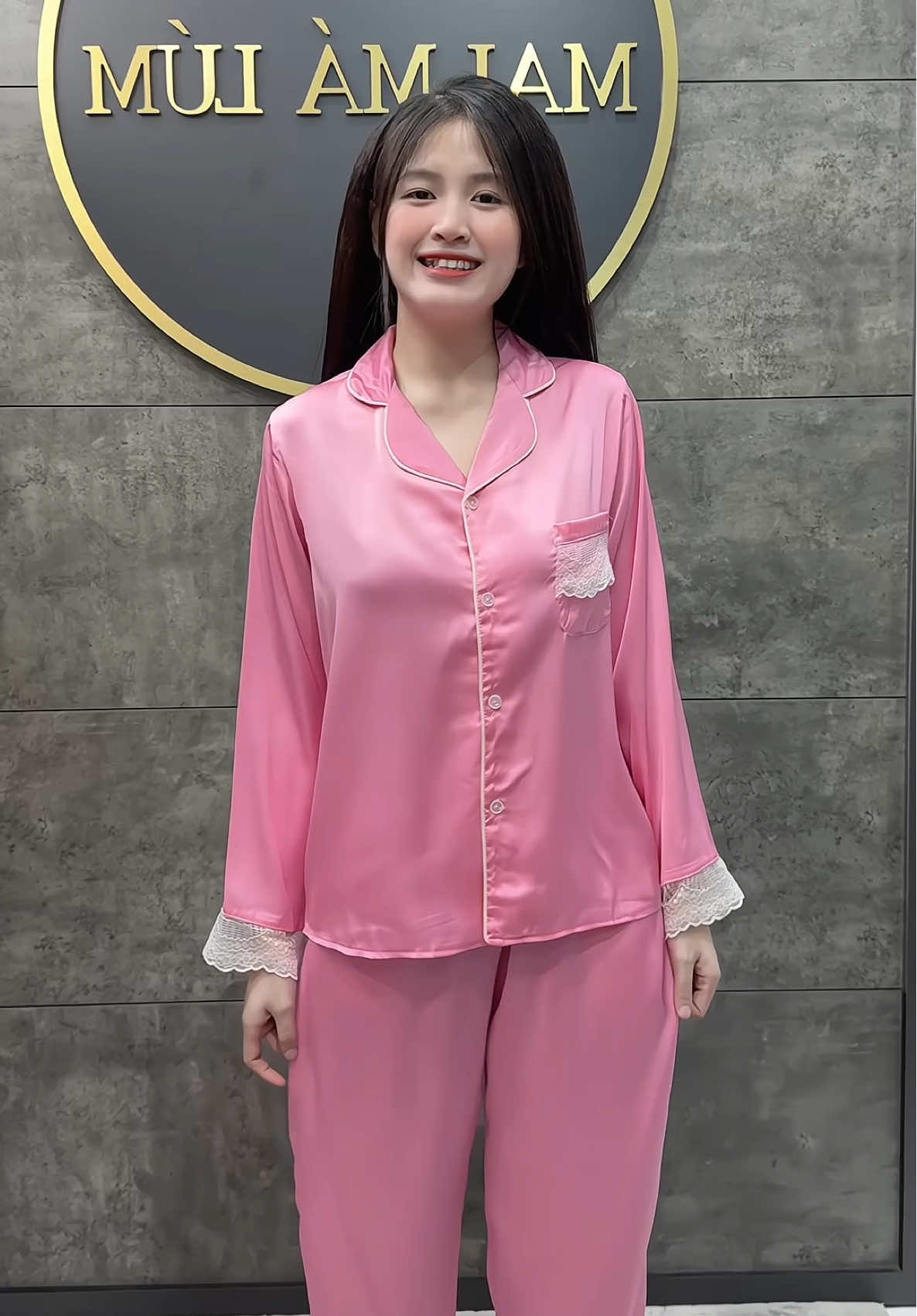 Bộ Lụa latin tơ tằm phối Ren