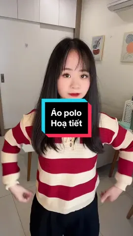 Áo polo hoạ tiết #thoitrangnu #quanaonu #thoitrang #aonu #quanao 