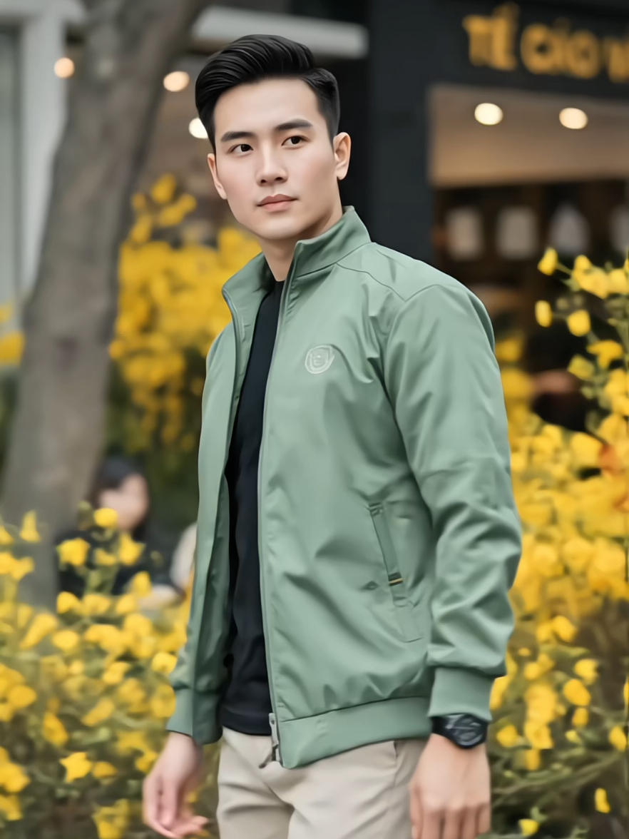 [FS001] Áo Khoác Dù thêu Logo ,chất vải dù 2 lớp.#thoitrang #thoitrangnam #aokhoac #xuhuong #viral 