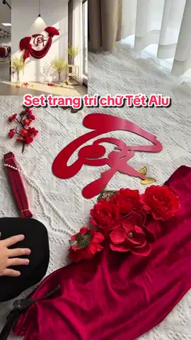 Bác nào lười mà vẫn muốn Tết này trang trí thật sang chảnh thì tham khảo set Tết chữ alu này nhé #tết2026 #decor #trangtrinhacua #LearnOnTikTok #foryou 