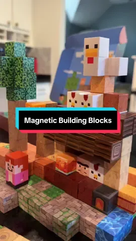 I showed my three-year-old a picture of this and he immediately said please buy me that. We have several other sets of magnetic building blocks, but these from @Magnetopia are my favorite. Here’s why. First of all these blocks are interactive with several of them having flickering lights to simulate water or fire. Next they come with fun characters which remind him of that video game. Next they have giant chickens, which makes sense if you’ve seen the movie. while these aren’t licensed or branded, you can tell where they got their inspiration from, and that’s all the kids care about. These are smaller than my other two sets of blocks, so each manufacturer seems to make their own sizes. That’s actually not a bad thing because it means you can get more blocks in a smaller box and it gives them more variation of how they can build it. The magnets are strong and the graphics are well-made. This is a win in my opinion. #m#magneticblocksm#magneticblocksforkidsm#minecrafttoysb#buildingblockst#tiktokblackfriday