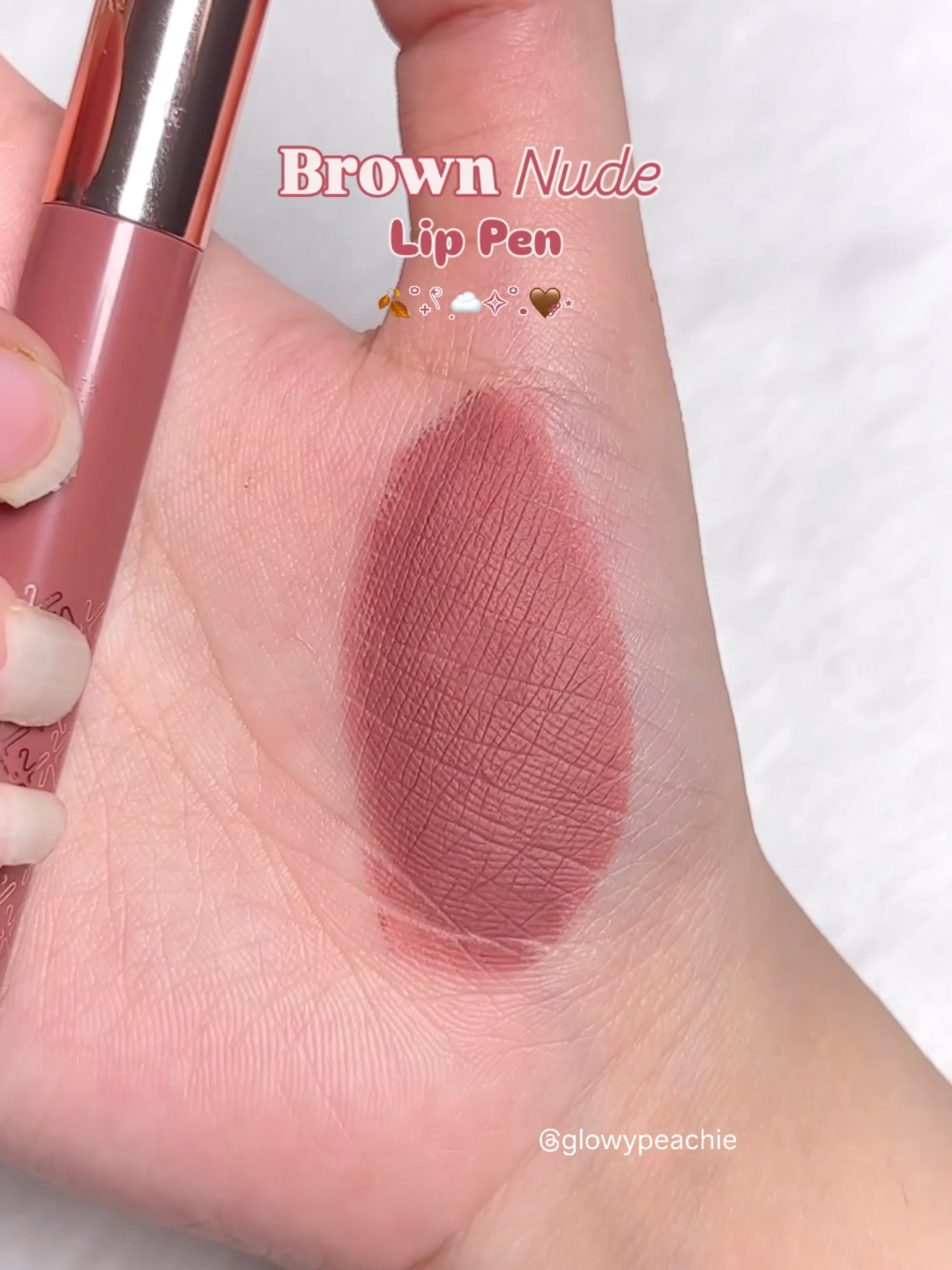 The perfect mauve brown lipstick shade for deeper skin tones 🤎 Kay beauty lip pen in shade embrace ✨ 🌷 Yesstyle and Olive Young code SKINBEE50 to save $$ #liptintviral #kaybeauty #kaybeautybykatrina #liptintswatches #softgirlmakeup #mattelipstick #softgirlaesthetic #makeupasmr #mattelips #satisfyingmakeup #browngirllipstick #nudelipmatte