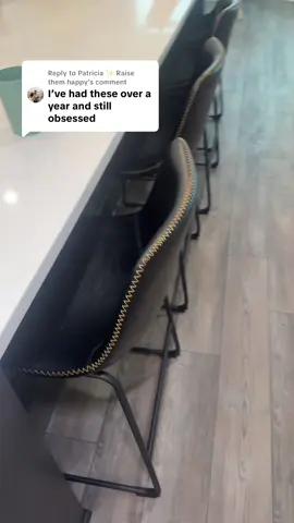 Replying to @Patricia ✨ Raise them happy love hearing this - same!! 🙌🏻  counter height bar stools, bar height bar stools, counter chairs, kitchen counter chairs, kitchen chairs, kitchen barstools with back #tiktokshopblackfriday 