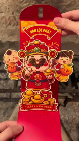 Bao lì xì 3D mê quá anh chị em ơi. Màu đỏ may mắn, dày dặn mà hình còn siu đẹp luôn ý #quanhlotus #lixi #lixitet #tet #tet2026 