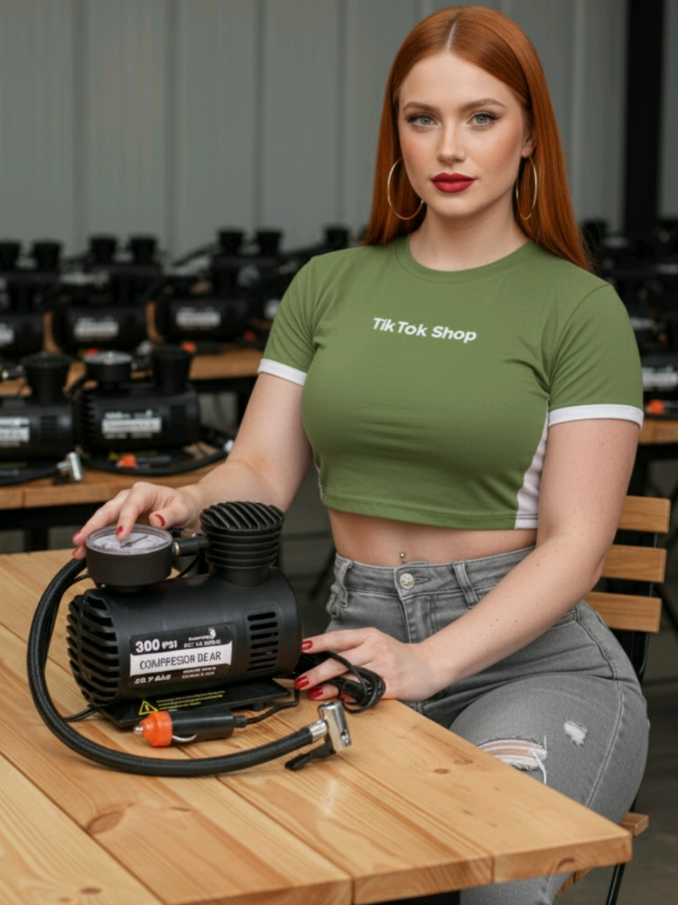 Mine compressor de 12v para o seu carro COMPRESSOR DE AR PORTÁTIL...🚘 #compressorportatil  #equipamentos #carro  #moto #tiktokshop 