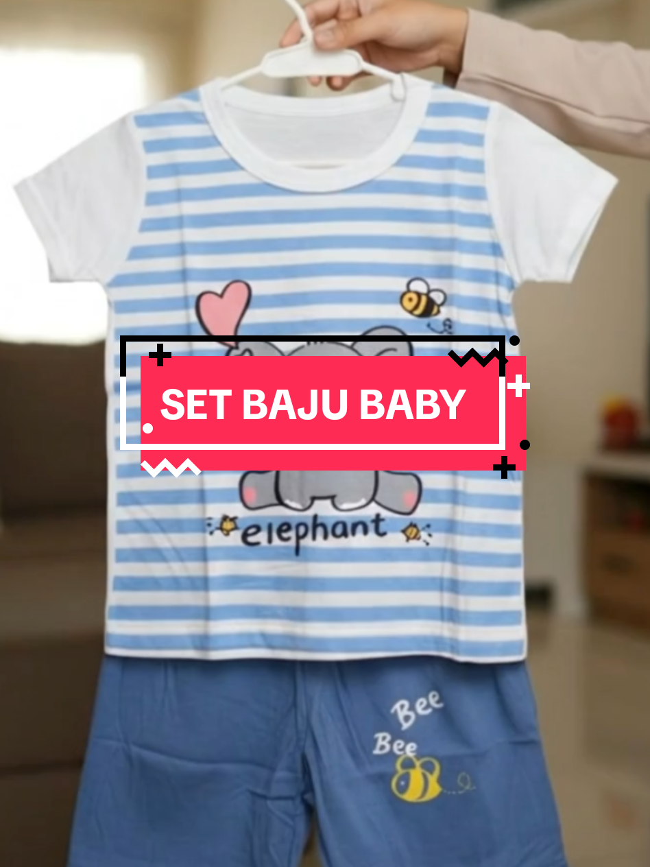 Set baju baby cotton lembut & sejuk, confirm anak selesa sepanjang hari 😍 #BajuBabyUnisex #SetBabyMurah #CottonSejuk #BabyOutfit #BajuBudakComel 