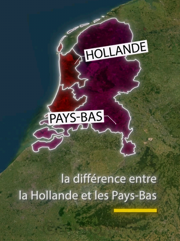 Quelle est la différence entre la Hollande et les Pays-Bas? #paysbas #hollande #europe #netherlands #geographie 