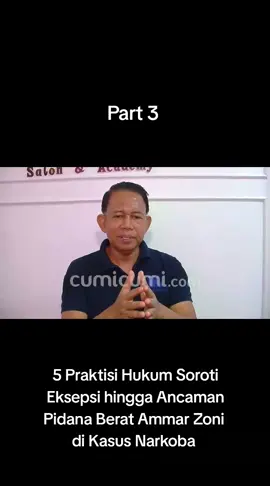 5 Praktisi Hukum Soroti Eksepsi hingga Ancaman Pidana Berat Ammar Zoni di Kasus Narkoba -  #ammarzoni#artis#trendingvideo#irishbella#fy 