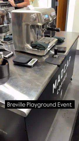 Breville Playground Event at @Madcap Coffee in Grand Rapids Michigan today. Got the opportunity to make some delicious espresso and lattes on the @Breville and Lelit machines. Lots of great conversations and great coffee! #coffee #breville #lelit #espressomachine #latte