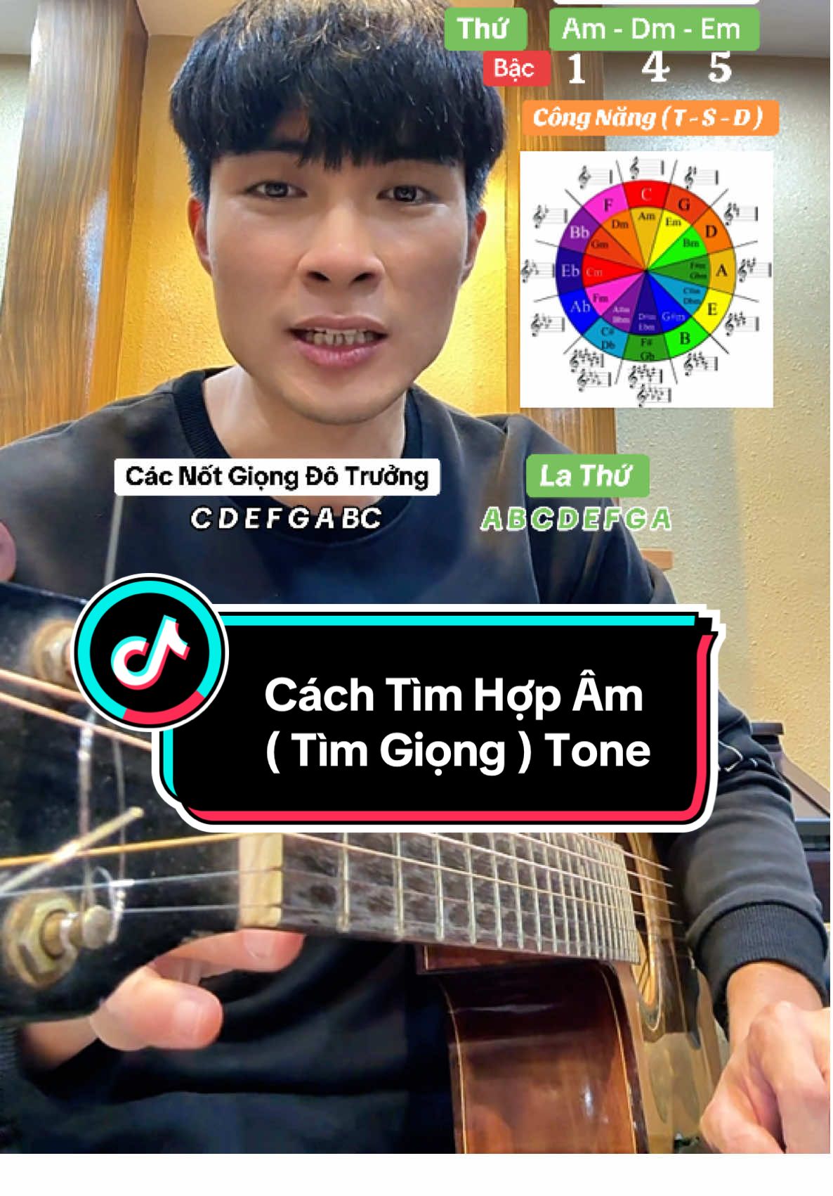 Hướng Dẫn ( Chia Sẻ ) cách tìm hợp âm của một bài hát bất kì ( tìm hợp âm) của giọng ( Tone ) bài hát đó dựa  trên công thức có sẵn . #ThayThinhDayGuitarOnline #lophocdanvinhomesocenapark #guitardemhat #hopamguitar #huongdanguitar 