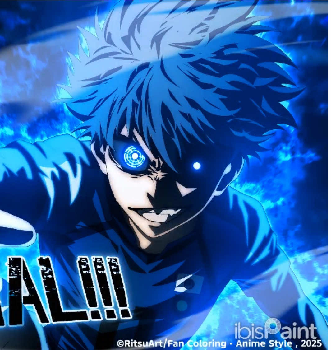 SPEED PAIN DEMON KING!!!!!LETS GOOO RAAAAHH!!!!! #ブルーロック #bluelock #isagiyoichi  #bluelockanime  #coloringmanga 