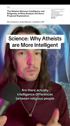 Science: why religious people are less intelligent - 3 theories #fyp #politicalpsychology #religion #Science #atheist 