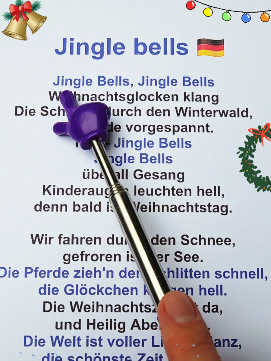 Jingle Bells auf Deutsch ❄️🥳 Deutsch lernen mit Musik 🇩🇪  #lernedeutsch #deutschlernen #lied #german #weihnachten 