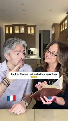 Does 🇫🇷Fabien know English🇺🇸 phrases ending in prepositions? #thefrenchranch #fabienandkeisha #learnenglish #learnfrench #tiktokencyclopediacontest 