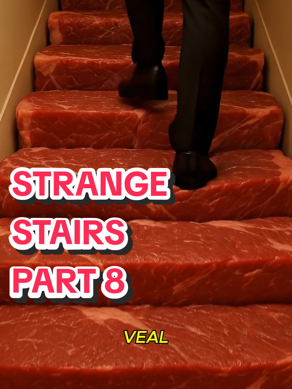 Part 8. Strange stairs — which steps would you walk on? ASMR sounds.🥰 #asmr #veo3 #relaxing #steps #surrealism 
