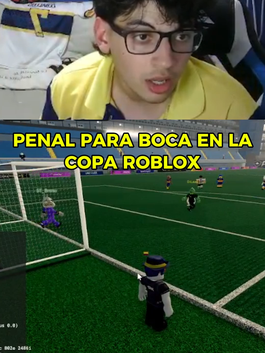 PENAL PARA BOCA EN LA COPA ROBLOX #bocajuniors #bocajuniorsoficial💛💙 #davooxeneize #lacobraaa #clips #futbolargentino