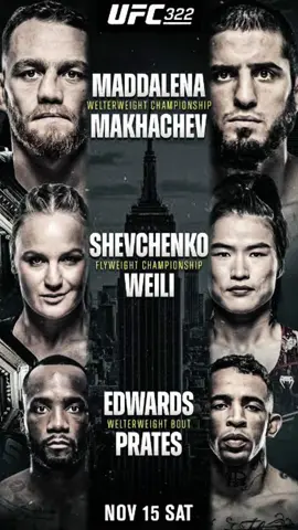 UFC 322 es hoy! 