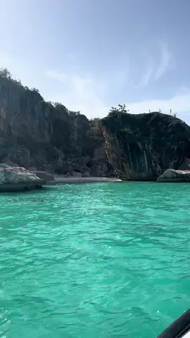 Had this place on my bucket list for 5 years and it was truly worth it #bahiadelasaguilas🇩🇴 # #caborojo #RD #roadtrip 