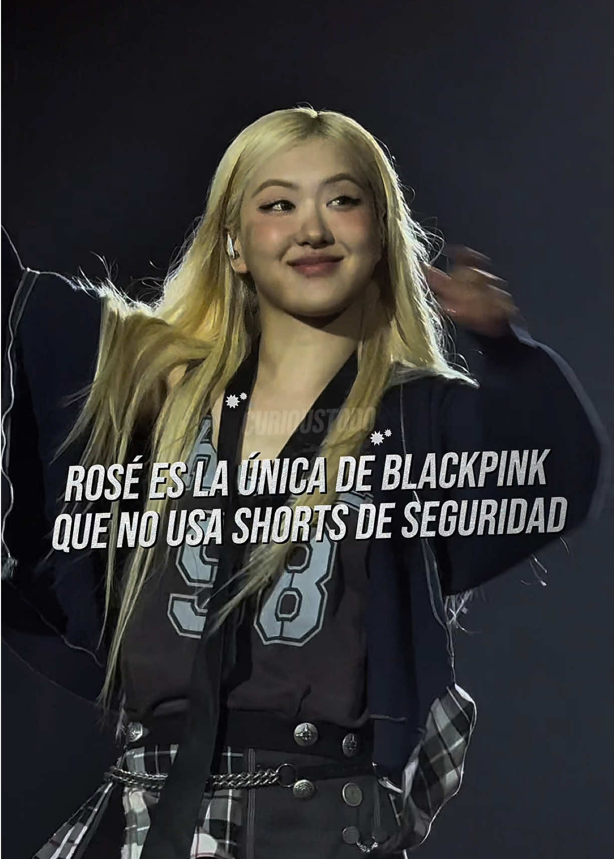 Rosé es la única de Blackpink que no usa Shorts de seguridad en el escenario. #rosé #blackpink #celebrity #curiosidades #kpop 