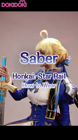 How to wear - Saber from Honkai: Star Rail x Fate Stay Night collaboration in SR quality ✨ This version is absolutely STUNNING! We are so excited to see all the beautiful cosplayers rocking this dress. Will you be one of them? 👀♥️ #saber #saberhsr #sabercosplay #HonkaiStarRail #honkaistarrailcosplay #hsr #hsrcosplay #cosplay #dokidokicosplay #dokidokicostume 