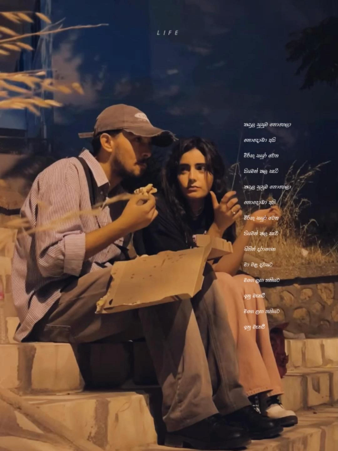 සමහර හමුවීම් හිතට පුදුම සැනසීමක් 🥹🤍💫🕊🍃 #obamahamuwuna #oldsinhalasong #couple #night #lifemusick