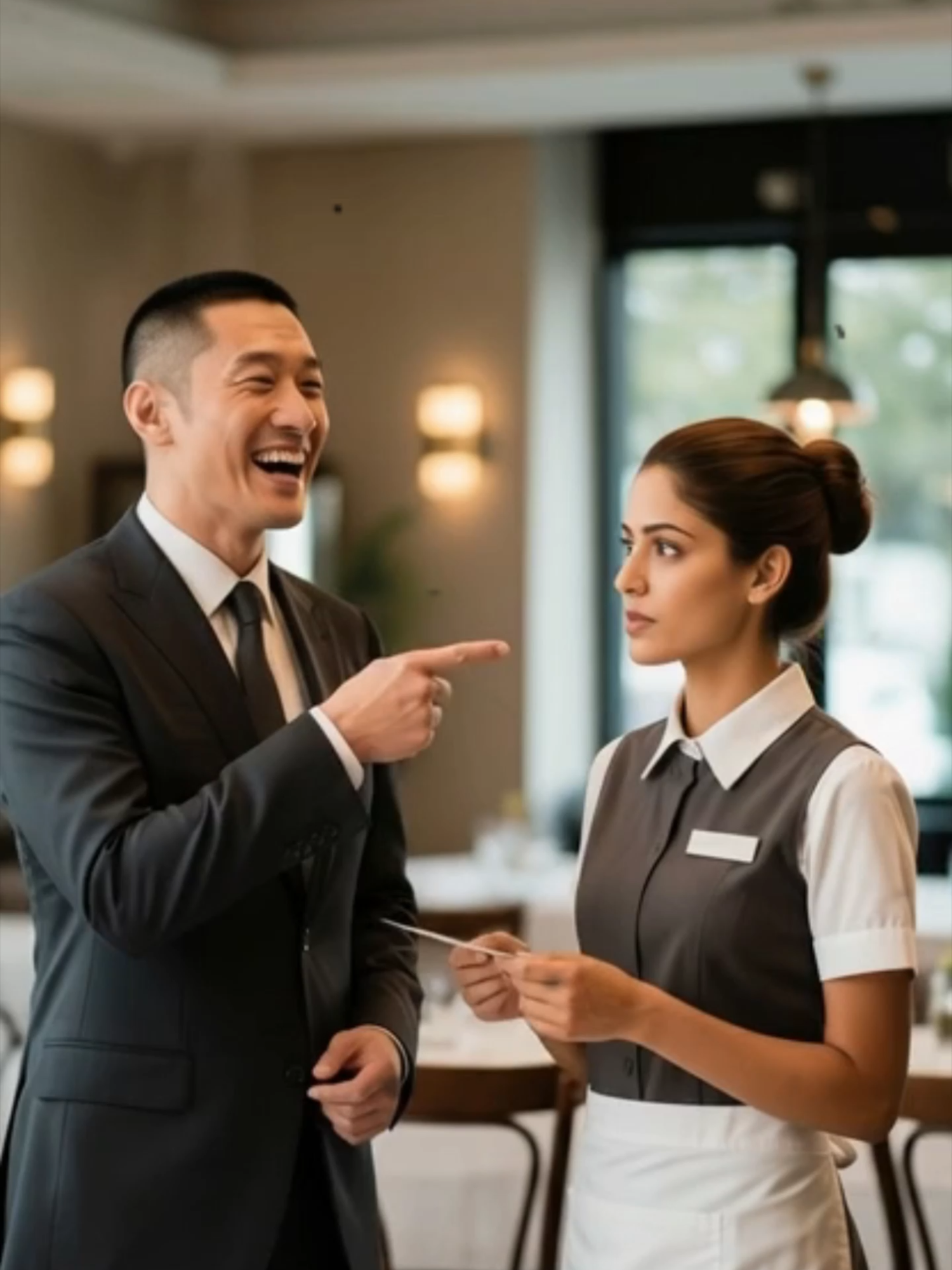 Ela foi humilhada na frente de todo mundo no restaurante. Disseram que nunca teria postura, nunca falaria outra língua… até o magnata árabe chegar. Quando ninguém entendeu uma palavra e ela abriu a boca, o silêncio tomou conta do lugar. ✨ Comente RESPEITO se essa virada te arrepiou. #historia #reviravolta #preconceito #respeito #mulher