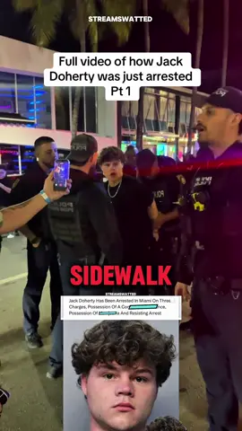 Full video of @Jack Doherty getting arrested just now #jackdoherty #arrested 
