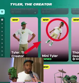 Tyler in Fortnite #fyp #hiphop #fortnite #tylerthecreator #tylerthecreatorfortnite @DON’T TAP THE GLASS @CHROMAKOPIA @GOLF le FLEUR* 