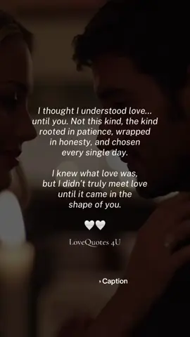 I used to think love was just a feeling, some spark, some moment, something that comes and goes. But then you walked into my life and showed me what love actually looks like. Love that doesn’t flinch. Love that doesn’t fade. Love that chooses you on the easy days and the heavy ones. You taught me that real love isn’t loud… it’s steady. It’s gentle. It’s the kind that stays even when life gets hard. Before you, I knew of love. With you, I learned what love truly is, and I’m grateful every day that my heart gets to learn it from you. ❤️ #fyp #lovequotes #soulmate #Love #relationshipgoals 