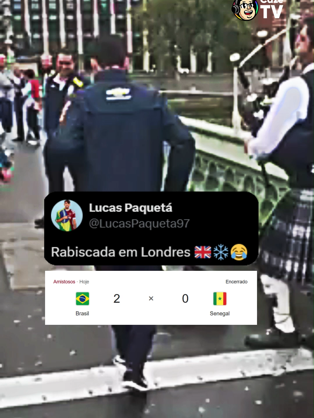 O BRASIL GANHOU EM LONDRES E O PAQUETÁ TÁ COMO??????  RABISCAAAAAAA 🕺🕺🕺🕺🪩💂‍♀️🇬🇧 #Original #Paquetá #SeleçãoBrasileira #Brasil #CoberturaCazéTV