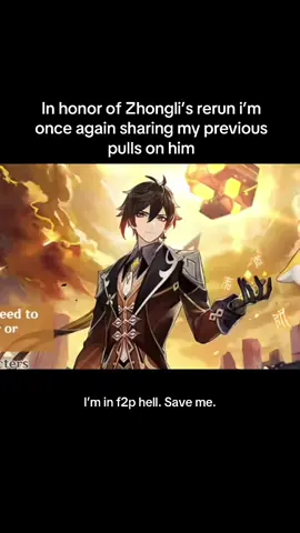 Reject meta embrace ZHONGLI🗣️🔥 (he’s still meta but whatever) #GenshinImpact #zhongli #morax #arlecchino #genshin 