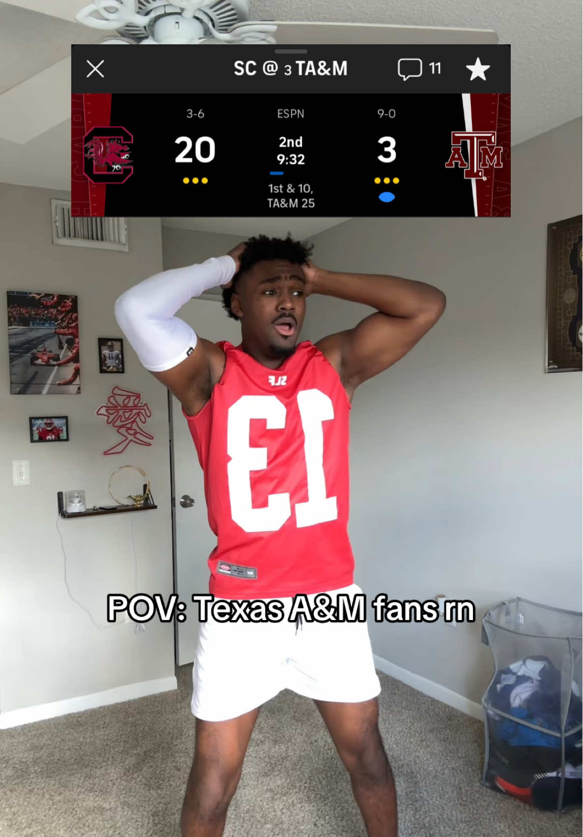 TEXAS A&M IS ON UPSET ALERT😱 #joshsmoore #fyp #CollegeFootball #football #tamu 