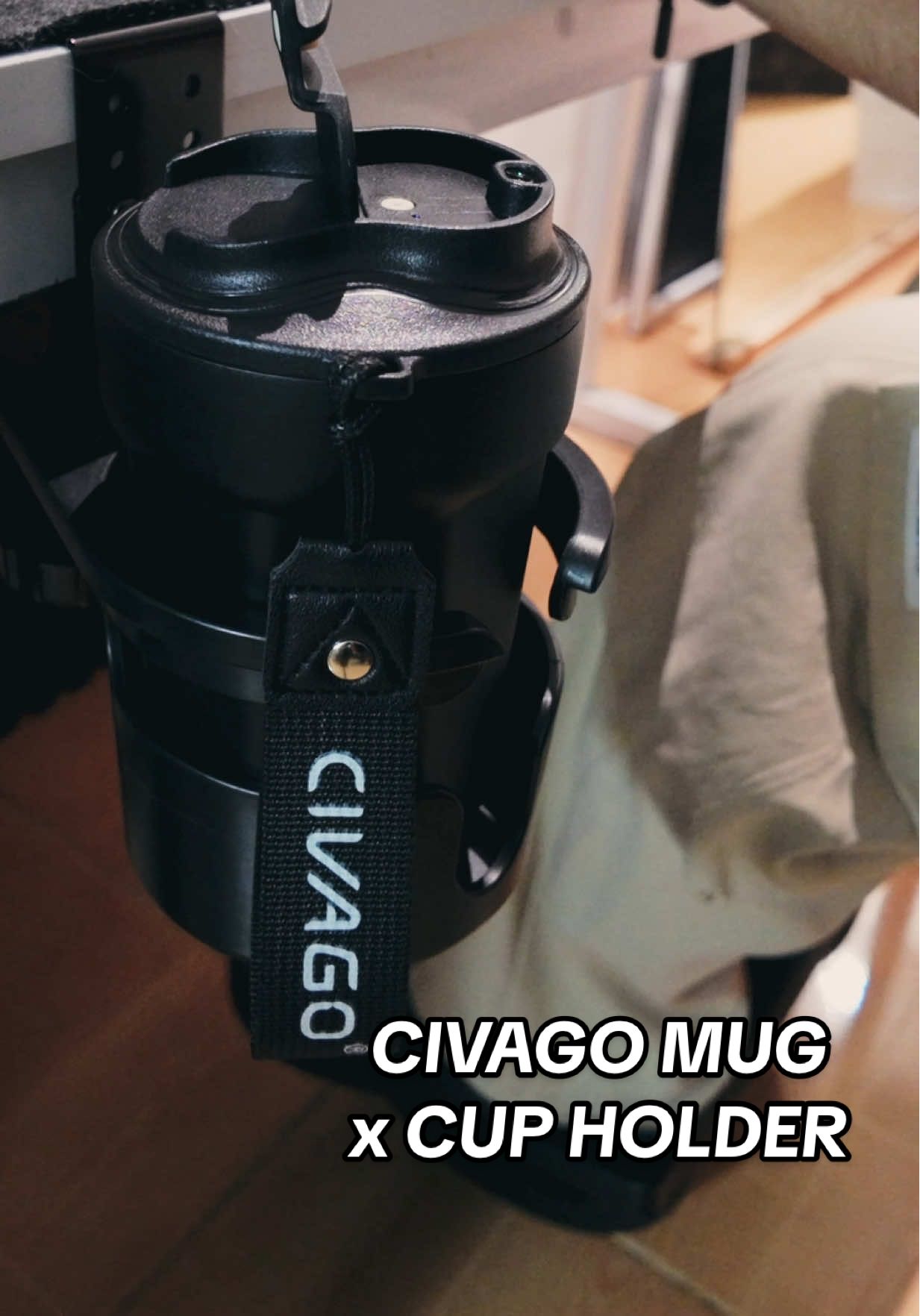 Perfect combination! Desk cup holder and civago ceramic liner mug/tumbler. Nakaka motivate mag trabaho! Hahah 🔥🔥🔥  #cupholder #civagotumbler #desksetup #deskessentials #randomrack 