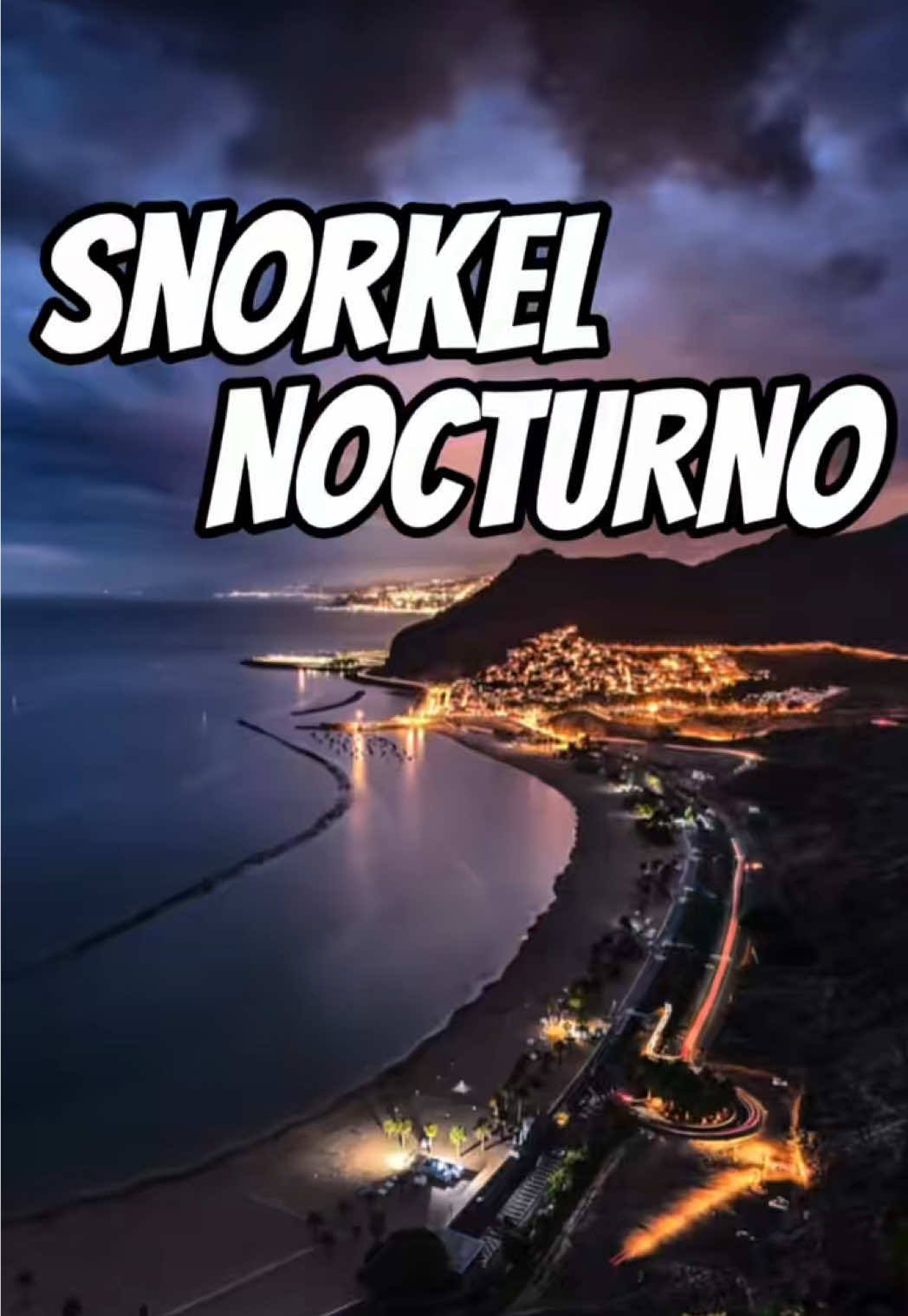 😱 Animales marinos nocturnos que veo haciendo snorkel de noche en la playa de las Teresitas, Tenerife.  #natureza #peces #oceano #viajes #buceo  