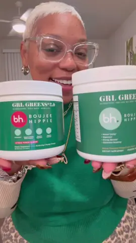 Did you know that when you take our GRL Greens, you’re not just getting clean, focused energy… you’re also getting a powerful daily dose of chlorophyll that naturally helps combat body odor from the inside out?  Yup — smelling fresh isn’t just about what you put on your body… it’s about what you put in it. Pairing GRL Greens + GRL Greens 2.0 + GRL Probiotics creates the ultimate “fresh girl formula.” While the Greens work to reduce inflammation, boost energy, and fight odor-causing bacteria, the GRL Probiotics help balance your gut, improve digestion, and beat that stubborn bloating that makes you feel puffy and uncomfortable. Together, they support a healthier gut, flatter stomach, better digestion, and a naturally sweeter body scent from the inside out. If you’ve been wanting energy, reduced bloat, and to smell good naturally… this is your daily trio. 💚✨ Shop now at www.BoujeeHippie.co