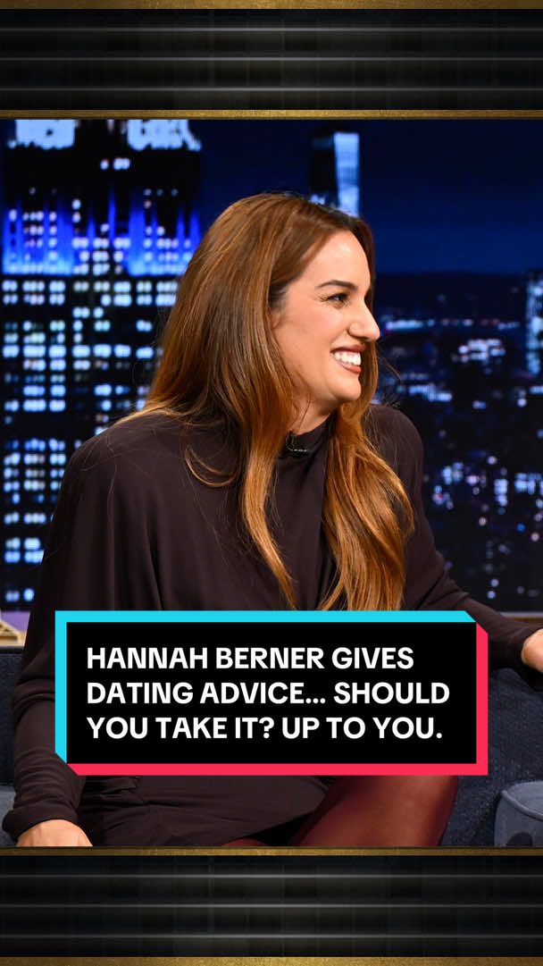 @Hannah Berner gives dating advice… Should you take it? Up to you. #FallonTonight #HannahBerner #GigglySquad #JimmyFallon 