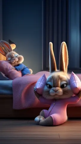 «He slept like a baby …and she didn’t sleep at all 😭💗🐰 #sleepytime #couplelife #кролики #relashionship #humor 