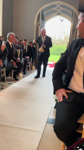 My 90 year old grandpa took his job very seriously 🌼🤍 #irishwedding 