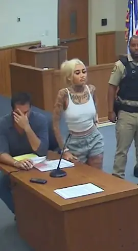 woman gets sentenced 6 months in jail for stealing makeup and yells at judge #prison #sentences #court #aigenerated 