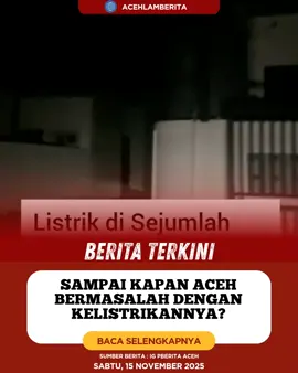 Ada apa dengan PLN Aceh? Apakah setidak siap itu PLN Aceh dalam melayani masyarakat Dimana masalah kerugian masyarakat karna mati lampu bulan Oktober lalu belum selesai, malah bulan november ini mati lampu lagi Gimana udah hidup lampunya rakan? #sepakbola #sepakbola #fyp 